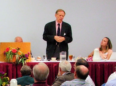 Richard Bushman addressing the John Whitmer Historical Association in 2011