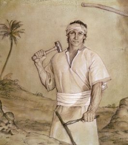Nephi at the forge